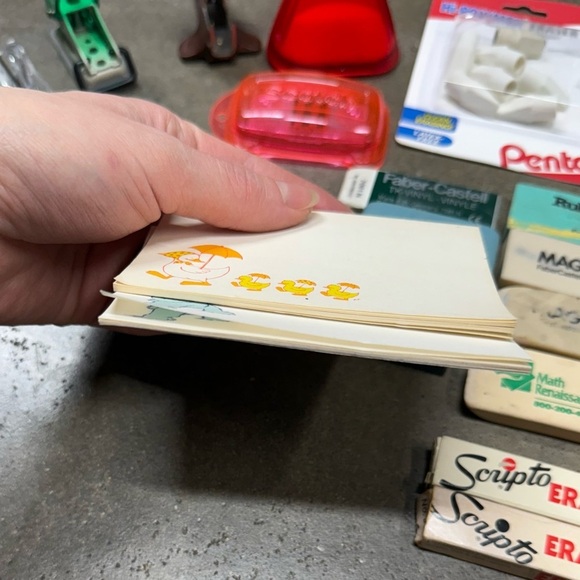 Vintage School Office Supply Lot NOS Scripto Pentel Erasers Leads Sharpeners - Picture 8 of 9